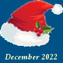 Graphic image: Santa's hat saying December 2022